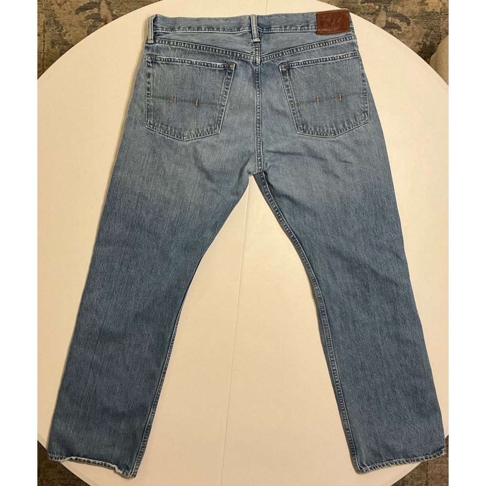 VTG Polo Ralph‎ Lauren Jeans Men 35x30 Light Wash Straight Leg Americana Classic